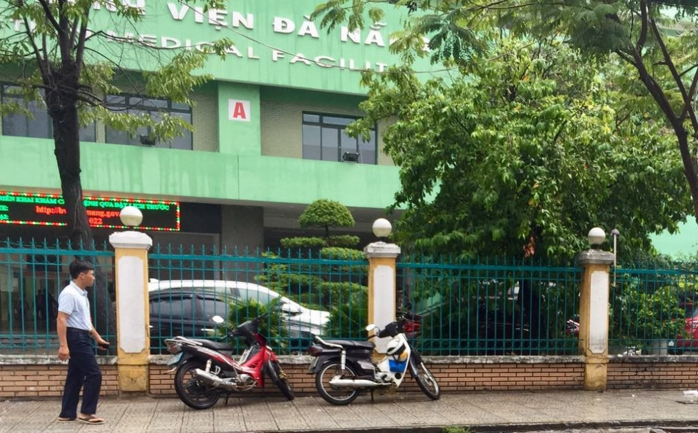 Bệnh viện Đà Nẵng, nơi phát hiện một người quê Quảng Nam dương tính SARS-CoV-2 (ảnh CTV)