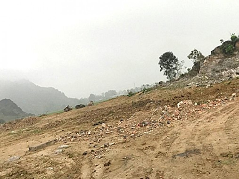 Yêu cầu Công ty Hoàng Sơn tạm dừng hoạt động khai thác đá tại núi Vân
