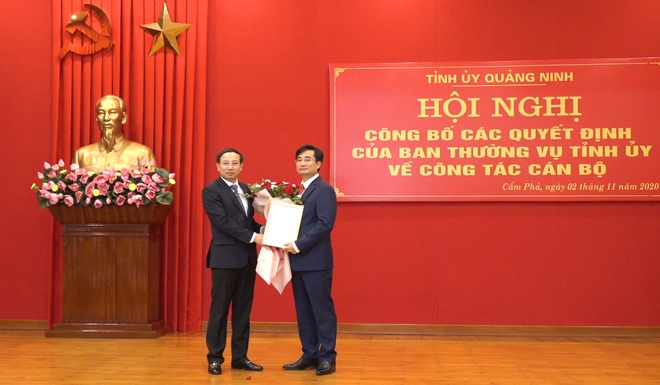 Ông Nguyễn Anh Tú, Phó bí thư Thường trực Thành ủy Hạ Long, được bổ nhiệm giữ chức Bí thư TP Cẩm Phả.