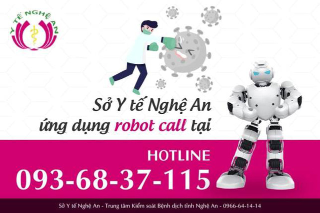 Ứng dụng Robot Call được sở Y tế Nghệ An triển khai