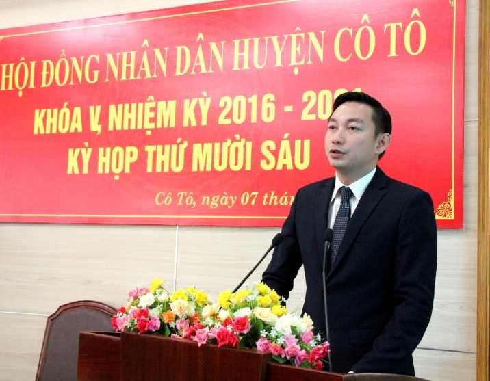 Ông Lê Hùng Sơn – Bí thư Huyện ủy, Chủ tịch UBND huyện Cô Tô 