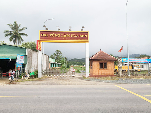 Dự án Đại Tùng Lâm Hoa Sen tại thị trấn Đạ M’ri, huyện Đạ Huoai, tỉnh Lâm Đồng. 