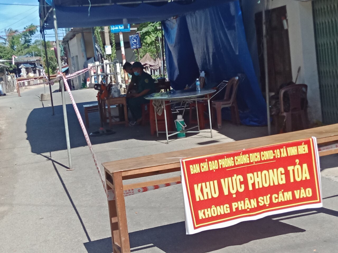 Xã Vinh Hiền, huyện Phú Lộc áp dụng biện pháp khoanh vùng, phong tỏa cách ly tạm thời theo Chỉ thị số 16/CT-TTg từ 06h ngày 09/9.