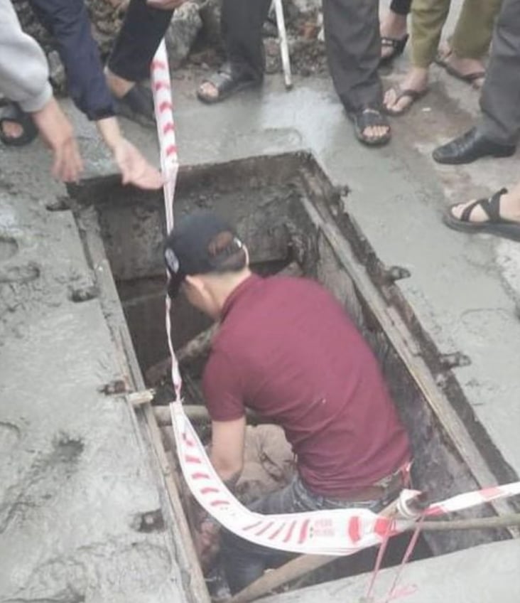 Hiện trường vụ tai nạn khiến người phụ nữ bị rơi xuống hố ga đang thi công trên đường Điện Biên Phủ.