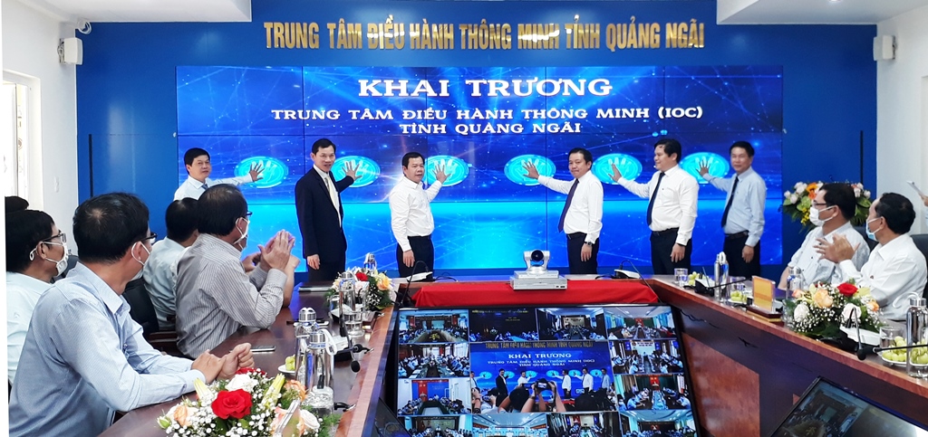 Nghi kễ Khai trương Trung tâm IOC tỉnh Quảng Ngãi