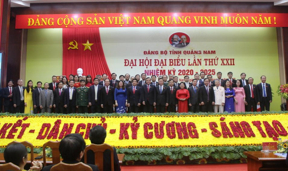 BCH Đảng bộ tỉnh Quảng Nam khóa XXII.