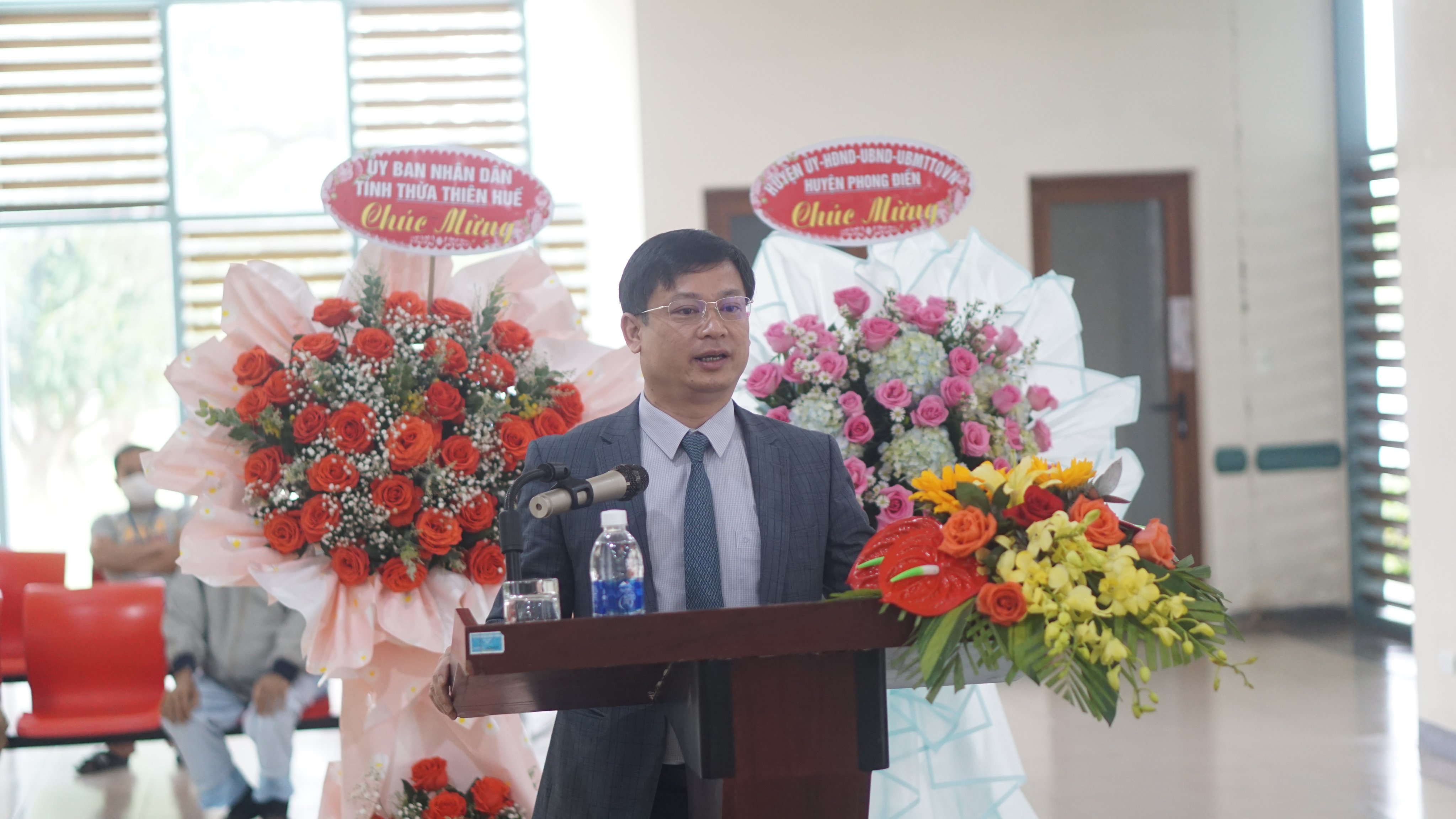 Ông Nguyễn Thanh Bình, Phó Chủ tịch UBND tỉnh Thừa Thiên - Huế tham dự lễ khánh thành trung tâm.