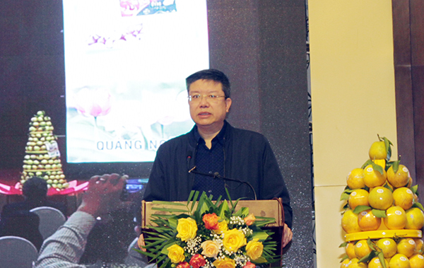 Ông Lê Thanh Hòa – Phó Cục trưởng Cục chế biến và phát triển thị trường nông sản phát biểu