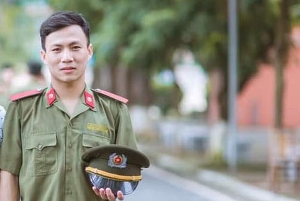 Đồng chí Nguyễn Văn Chiến khi còn là sinh viên Học viện An ninh nhân dân