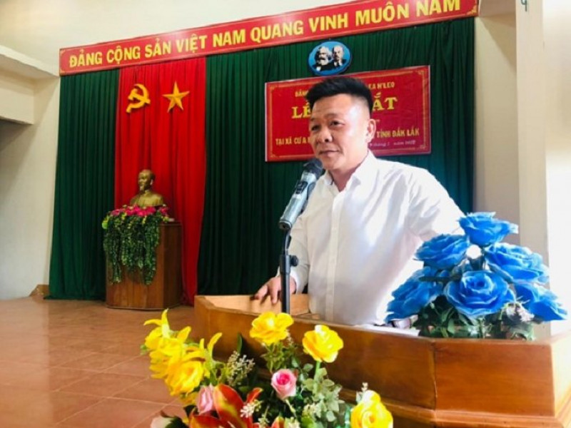 Công an huyện Ea Hleo ra mắt mô hình “3 đồng hành” tại xã Cư Amung