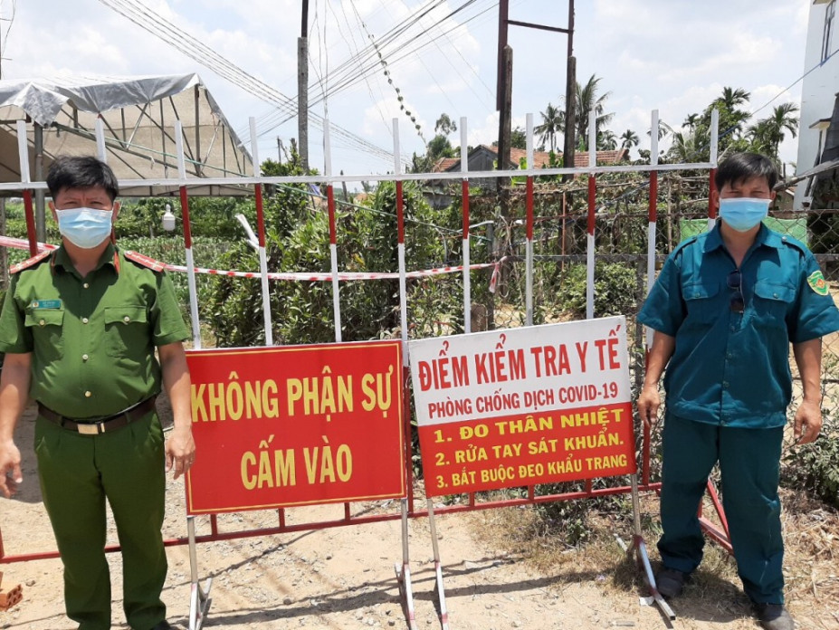 Phong tỏa  khu dân cư ở xã Bình Hòa – nơi có bệnh nhân Covid-19