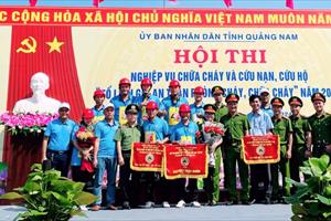 Hội thi nghiệp vụ chữa cháy và cứu nạn, cứu hộ tỉnh Quảng Nam: Tổ liên gia an toàn PCCC TP. Tam Kỳ đoạt giải Nhất toàn đoàn