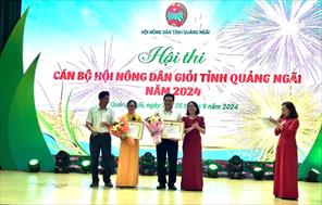 Bình Sơn giành giải Nhì Hội thi cán bộ Hội Nông dân giỏi tỉnh Quảng Ngãi năm 2024