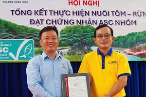 Cà Mau: 1.860ha tôm-rừng đạt chứng nhận ASC Group