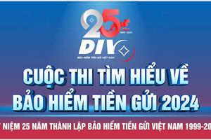 Bảo hiểm tiền gửi Việt Nam tổ chức Cuộc thi trực tuyến “Tìm hiểu về bảo hiểm tiền gửi” nhân dịp 25 năm thành lập