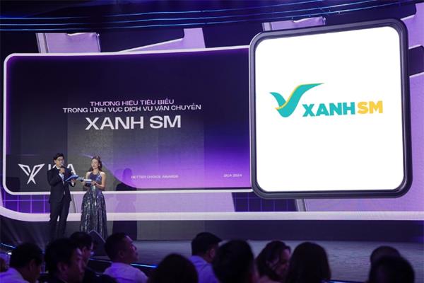 Xanh SM - quán quân giải thưởng “Thương hiệu tiêu biểu trong lĩnh vực Dịch vụ vận chuyển”