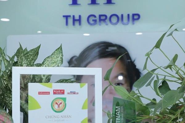 TH đạt top doanh nghiệp Thương hiệu mạnh Tăng trưởng xanh 2024