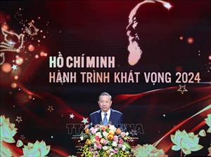 Tổng Bí thư Tô Lâm dự Chương trình 'Hồ Chí Minh-Hành trình khát vọng 2024'