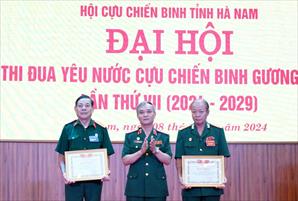 Đại hội thi đua yêu nước “Cựu chiến binh gương mẫu” tỉnh Hà Nam lần thứ VII