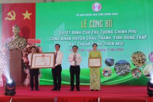 Công bố Quyết định huyện Châu Thành đạt chuẩn nông thôn mới