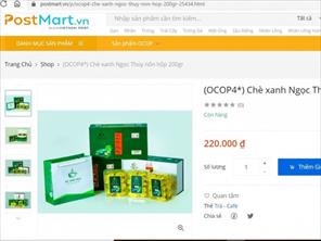 Sản phẩm OCOP 4 sao đầu tiên của Tuyên Quang lên sàn TMĐT Postmart