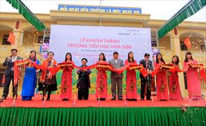 Khánh thành trường tiểu học Hòa Sơn chào năm mới 2016