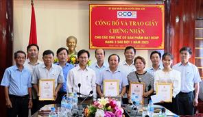 Bình Sơn công nhận 5 sản phẩm OCOP hạng 3 sao