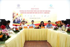Tổ chức Festival Bảo tồn và phát triển Làng nghề Việt Nam 2023 theo quy mô Quốc tế