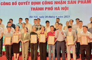 Hà Nội trao giấy chứng nhận cho 518 sản phẩm OCOP năm 2022