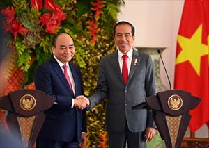 Việt Nam và Indonesia nhất trí mục tiêu 15 tỷ USD kim ngạch thương mại song phương