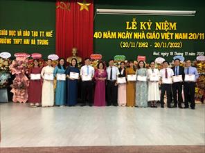 Lễ kỷ niệm Ngày Nhà giáo Việt Nam tại ngôi trường hơn 100 tuổi ở Huế