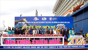 Thừa Thiên - Huế đón 2.700 du khách trên tàu du lịch biển đầu tiên năm 2024