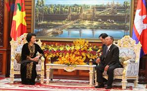Quan hệ hợp tác Việt Nam-Campuchia ngày càng được củng cố, tăng cường