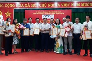 Quảng Ngãi trao giấy chứng nhận 36 sản phẩm OCOP