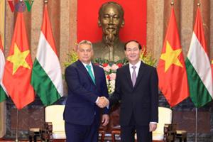 Chủ tịch nước Trần Đại Quang tiếp Thủ tướng Hungary