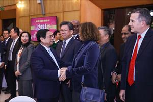 Thủ tướng Phạm Minh Chính dự cuộc gặp mặt đại diện các nhà tài trợ, doanh nghiệp có vốn đầu tư nước ngoài