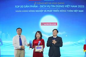 Thẻ Lộc Việt Agribank đạt Top 50 sản phẩm – Dịch vụ tin dùng Việt Nam 2023