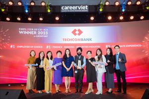 Techcombank 3 năm liên tiếp dẫn đầu “Top 1 nhà tuyển dụng được yêu thích nhất”