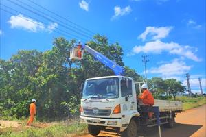 PC Đắk Nông đảm bảo an toàn điện trong mùa mưa bão