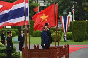 Hình ảnh lễ đón Thủ tướng Nguyễn Xuân Phúc thăm chính thức Thái Lan