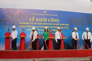 Hà Nội khởi công xây dựng hầm chui nút giao Vành đai 2,5 với đường Giải Phóng