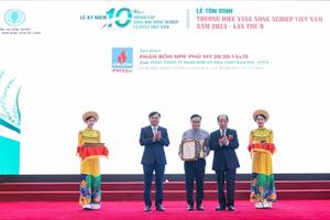 NPK Phú Mỹ: “Thương hiệu Vàng nông nghiệp Việt Nam năm 2023”