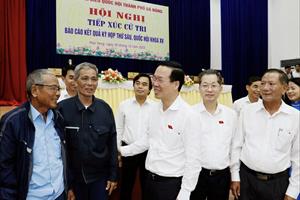 Chủ tịch nước Võ Văn Thưởng tiếp xúc cử tri thành phố Đà Nẵng