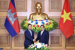Việt Nam-Campuchia phấn đấu đạt 20 tỷ USD kim ngạch thương mại song phương