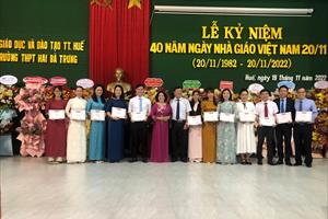 Lễ kỷ niệm Ngày Nhà giáo Việt Nam tại ngôi trường hơn 100 tuổi ở Huế