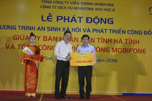 Mobifone tặng 1 tỷ đồng chương trình “An sinh xã hội và phát triển cộng đồng” tại Hà Tĩnh