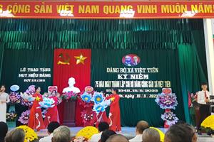 Kỷ niệm 75 năm thành lập Chi bộ Đảng xã Việt Tiến