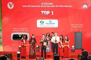 Tân Á Đại Thành có 2 sản phẩm dẫn đầu bình chọn Hàng Việt Nam được người tiêu dùng yêu thích nhất 2022