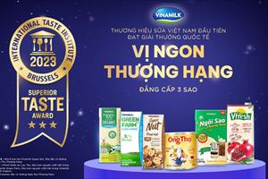 Vinamilk - Thương hiệu sữa Việt Nam đầu tiên có sản phẩm đạt 3 sao từ Superior Taste Award