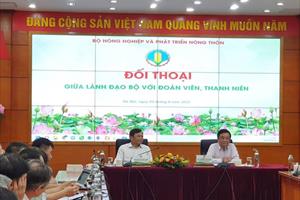 Bộ trưởng Lê Minh Hoan đối thoại với đoàn viên, thanh niên Bộ Nông nghiệp và PTNT